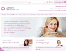 Tablet Screenshot of london-gynaecology.com